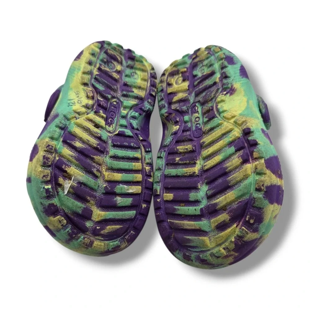 Crocs Classic Lined Clog Child 5 Tie Dye Slip On